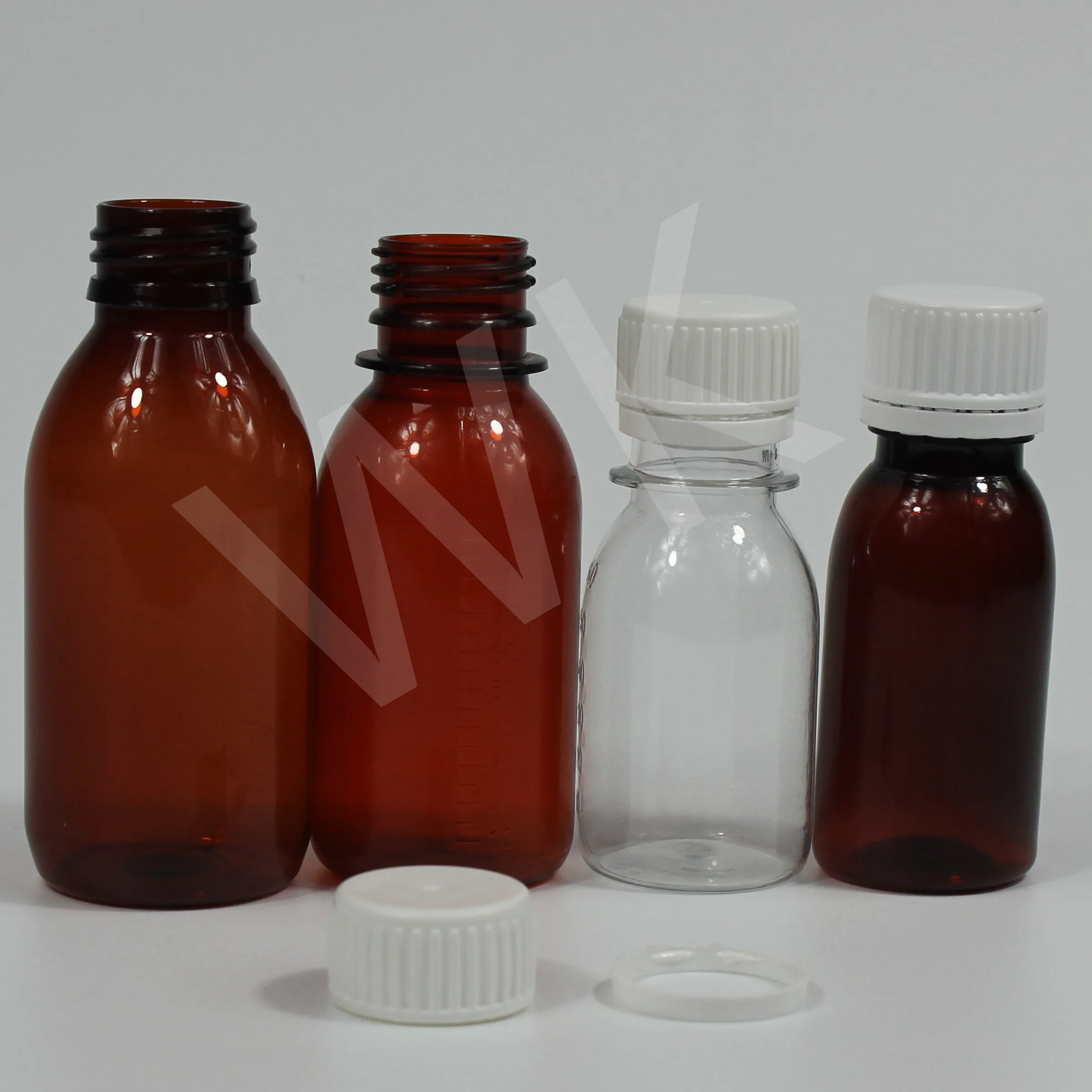 PET empty plastic cough syrup 60ml 100ml 120ml 200ml 250ml 500ml oval liquid medicine bottles