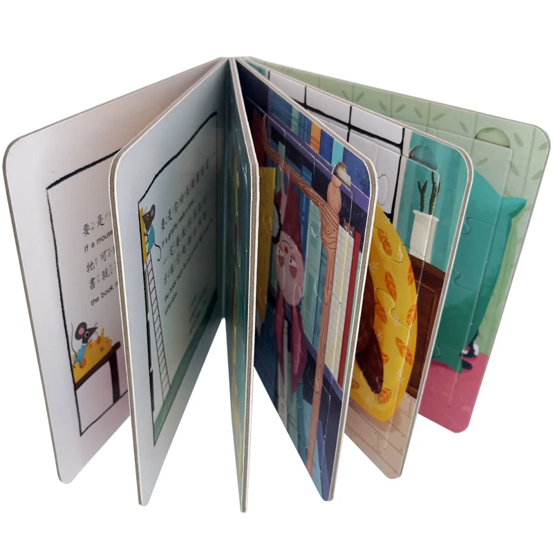 Custom Coloring Kids Books Children Printing Service Board Book Hardcover Printing For Children Baby