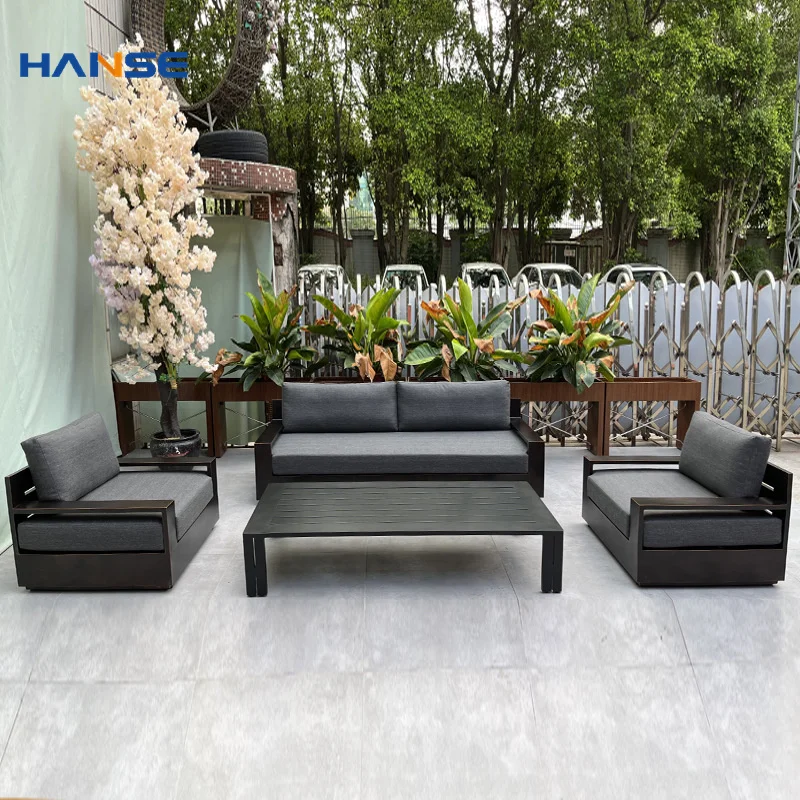 Modern Turkish Wicker Garden Sofa Set Aluminium All-Weather Outdoor Furniture for Hotel Patio Balcony from China