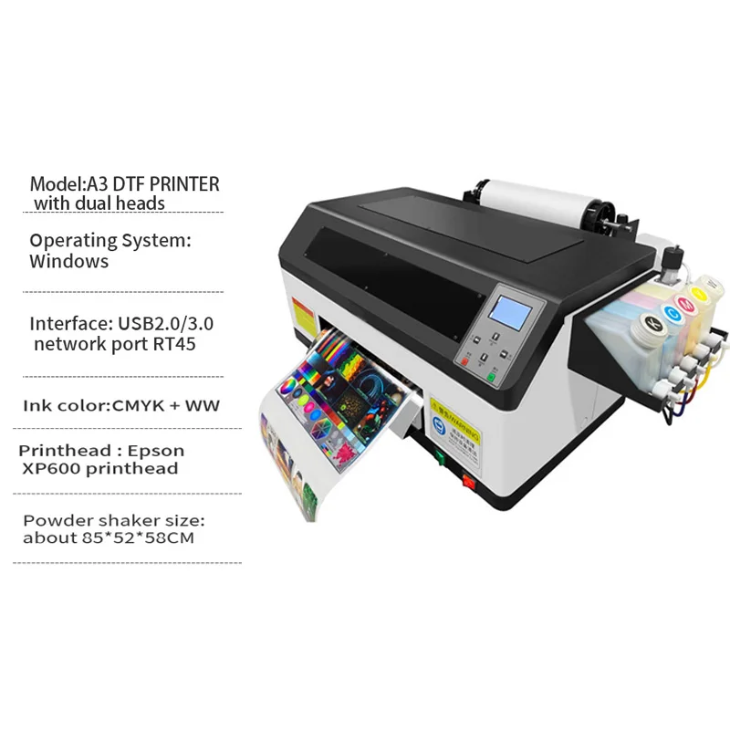 Digital automatic 30 cm dtf printer t shirt printer for clothes dtf transfers wholesale printing Dtf T-shirt Printer Machine
