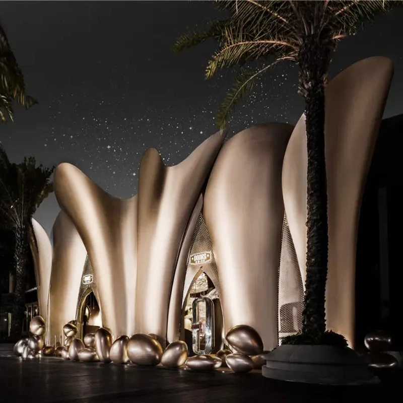 ZB890 Hotel Projects On-Stop Service Outdoor Decoration Stainless Steel Art Sculpture