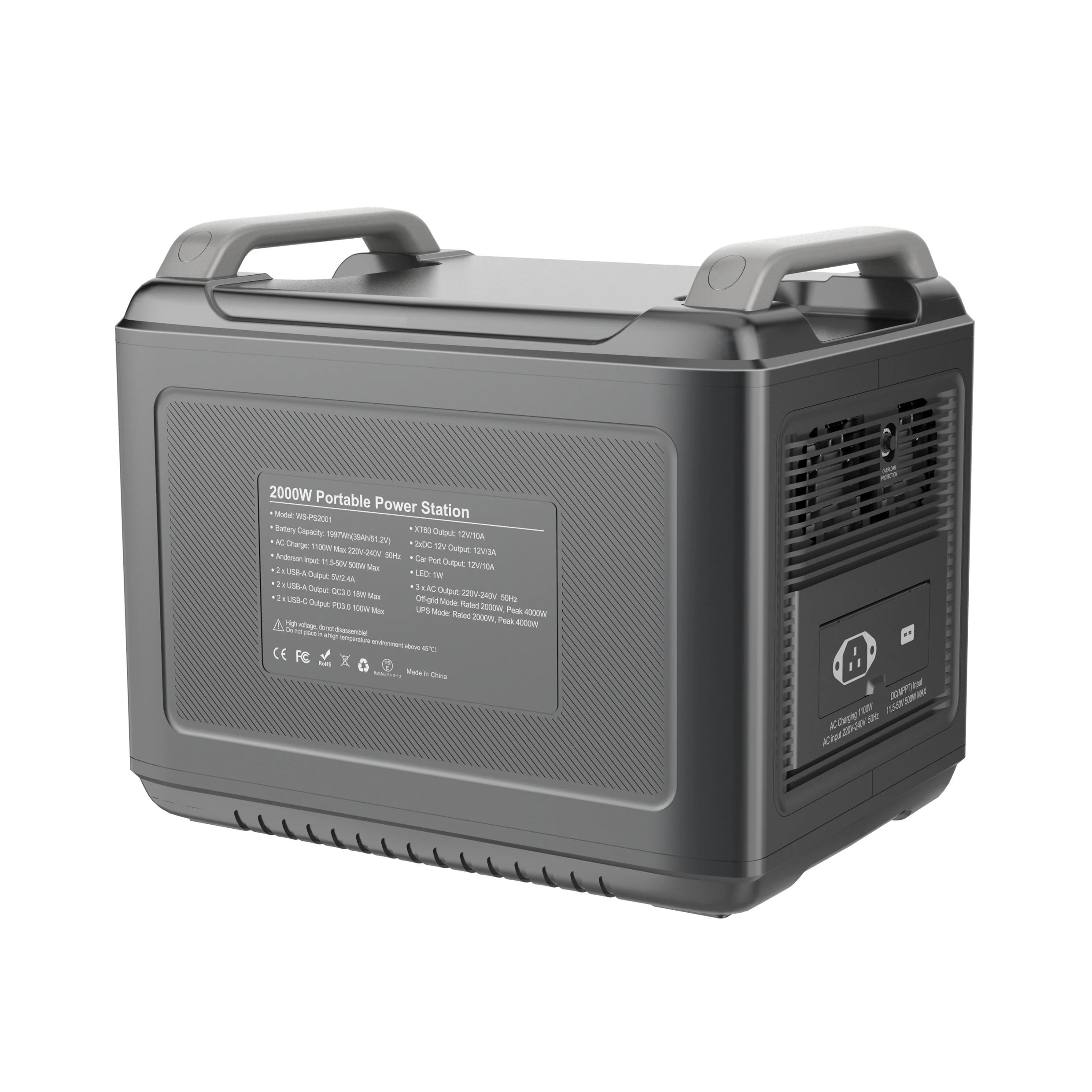 2000W lithium iron phosphate Portable Power Station