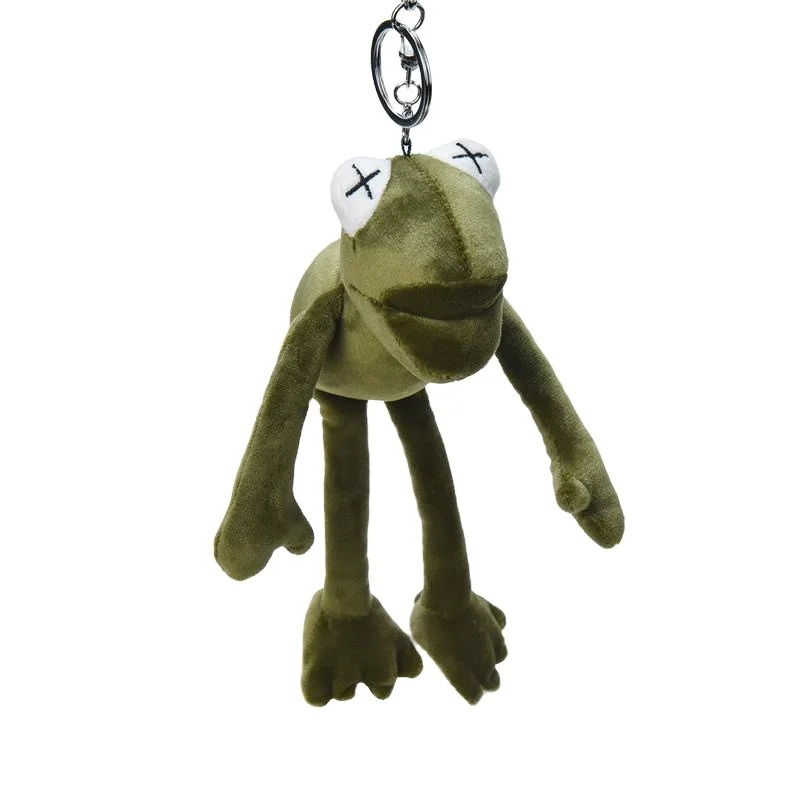 Animal Plush Toys Long Legs Frogs Doll Stuffed Key Chains Key Ring Accessories Gifts  Bags Key Chain Car