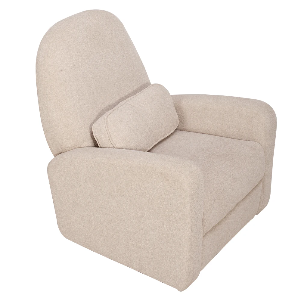 Sans Modern Luxury Fabric Manual Swivel Glider Rocking Chair Recliner