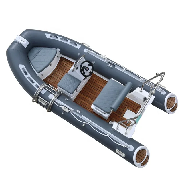 Haohai Best selling CE 5 Capacity high speed rib 360 390 orca hypalon deep-v aluminum rigid hull inflatable rib boat for sale