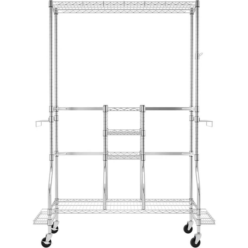 Golf Bag Storage Rack for Garage Golf Garage Wire Shelving  Golf Equipment Organizer chrome wire shelving wire mesh