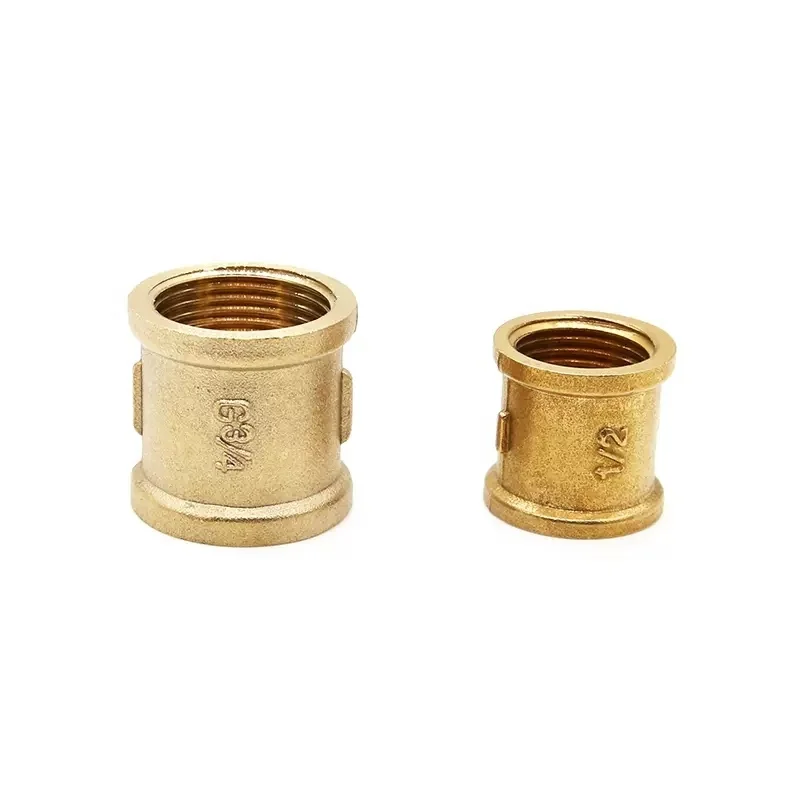 Water Heater Joint Accessories Full Brass Copper Connector Female-Female DN15 DN20 Water Pipe Fitting Copper Valve