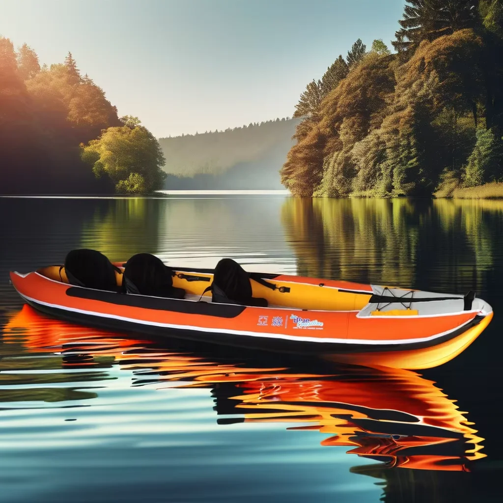 3-Person Fiberglass Inflatable Kayak for River Lake Sea & Ocean Fishing Multi-Use Rowing Boat and Canoe