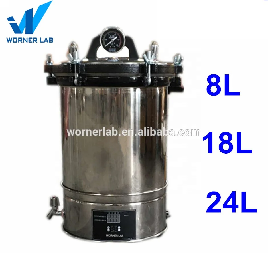 Lab Fully Stainless Steel Portable Pressure Steam Autoclave