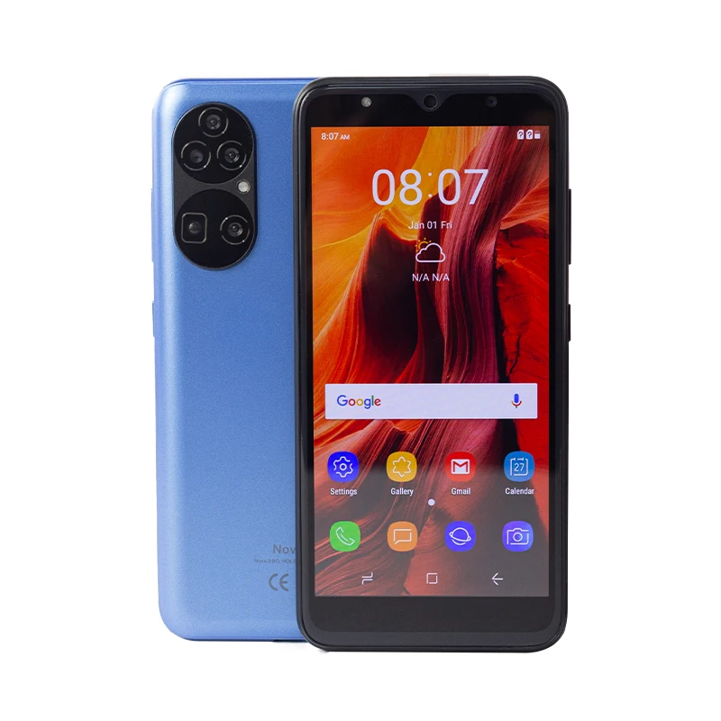 Nova9 5.5 inch IPS 1.3 Hz Quad Core 2GB+32GB 2+8MP Android 8.1 Dual Sim 4G Customized OEM Smart Mobile Phone