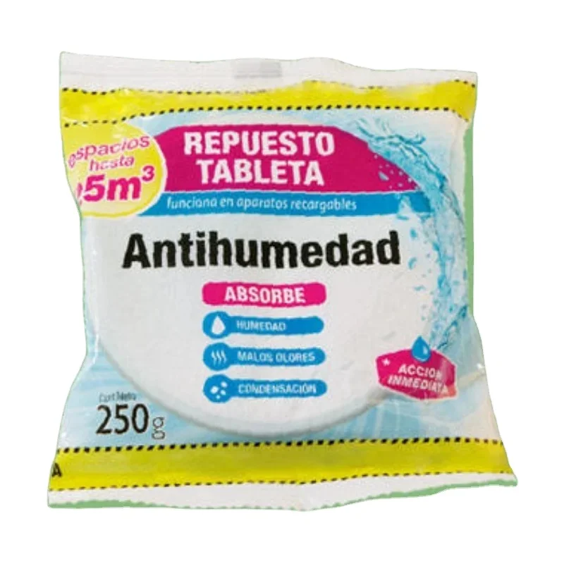 Calcium chloride dehumidifier box calcium chloride 74% 77% flake tablet moisture absorber