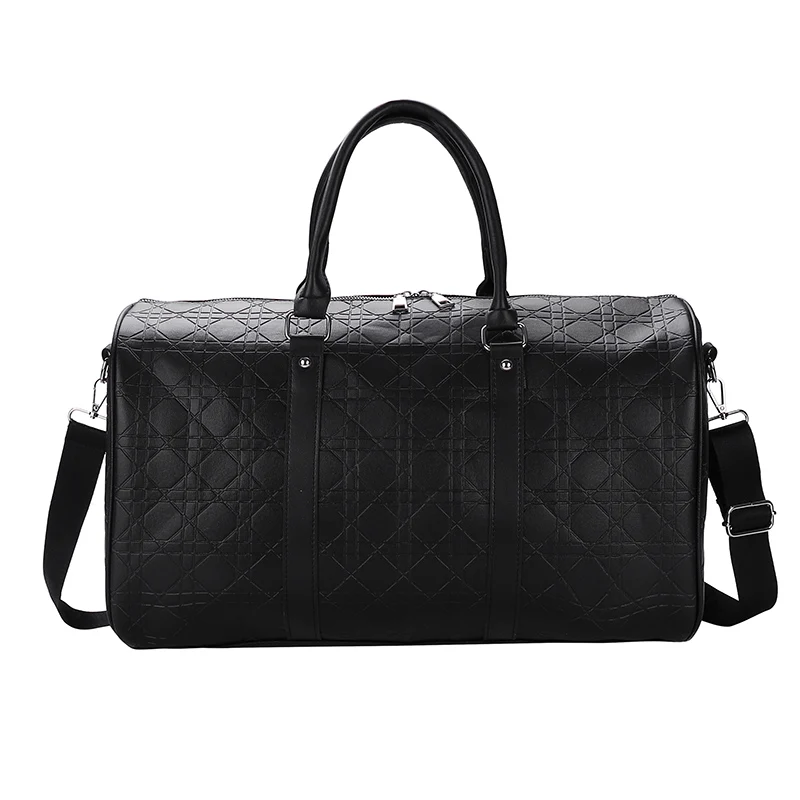 High Quality big capacity sequie weekend fitness bag pu leather weekend bag for women