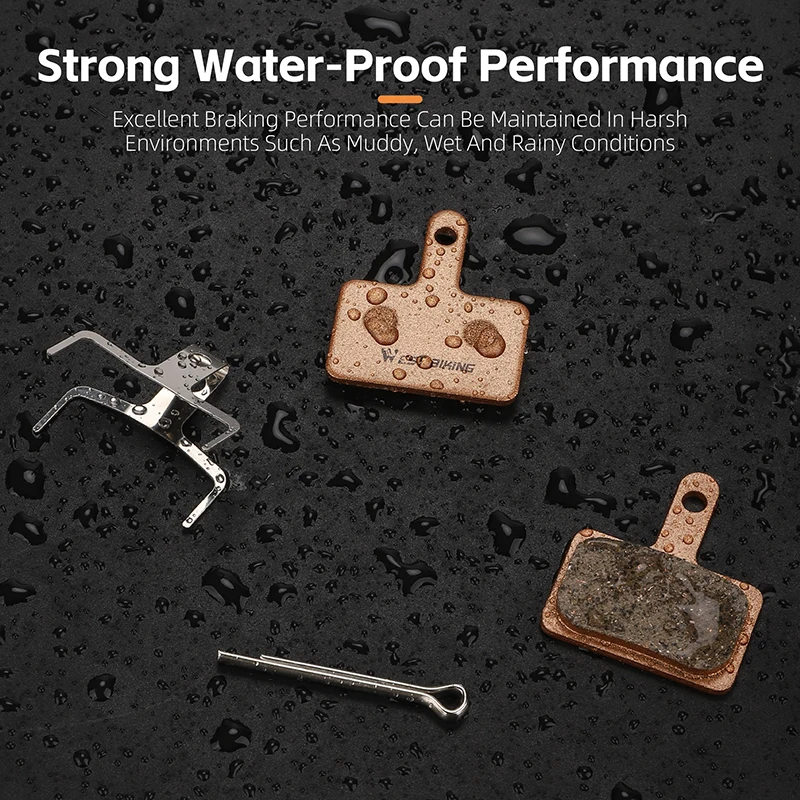 WEST BIKING Resin Ceramic Bicycle Brake Pads Noiseless Wear-Resistant And Heat-Resistant Brake Accessories