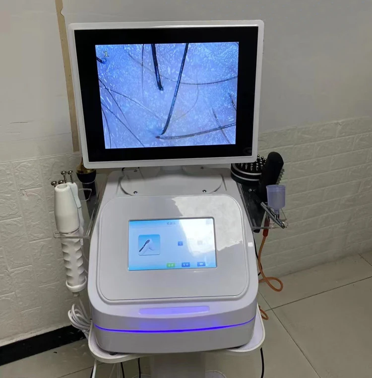 7 In 1 High Frequency Micro Current Massage Hair Follicle Analyzer Scalp Massager For Hair Growth