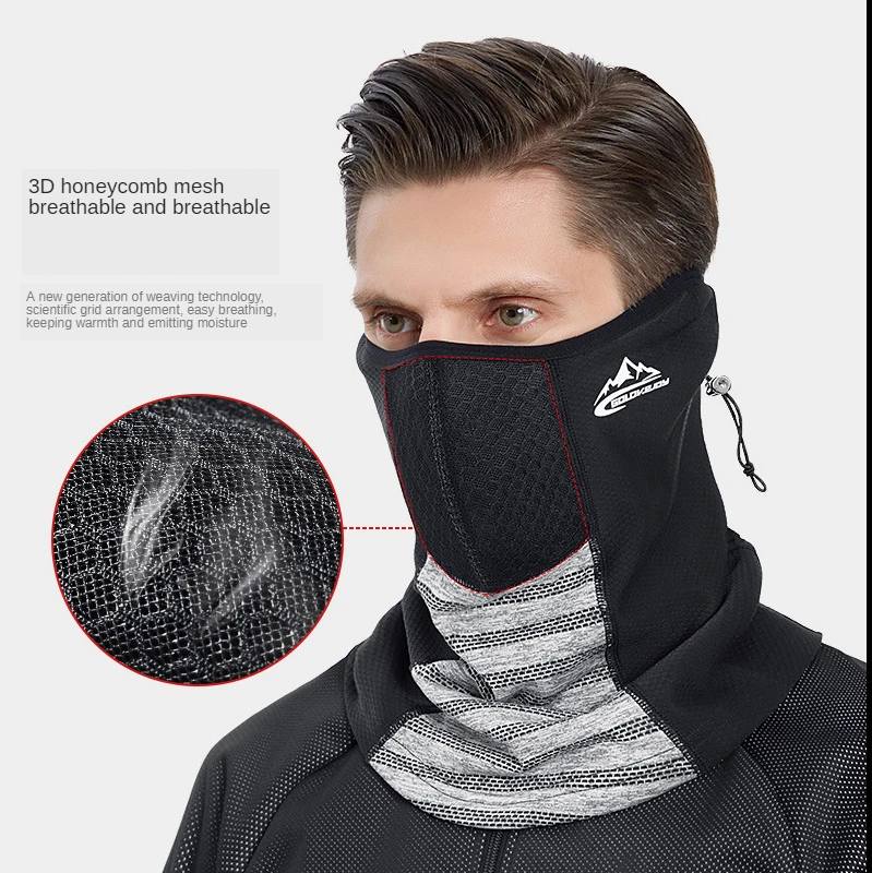 
Autumn and winter riding turban collar outdoor windproof warm scarf self-heating cat ionic ear protection anti-haze face guard 