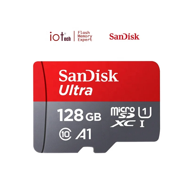 High Quality Ultra 32GB 64GB 128 GB 200GB Memory Card with A1 App Performance Up to 120 MB/s Class 10 Red/Grey sd card