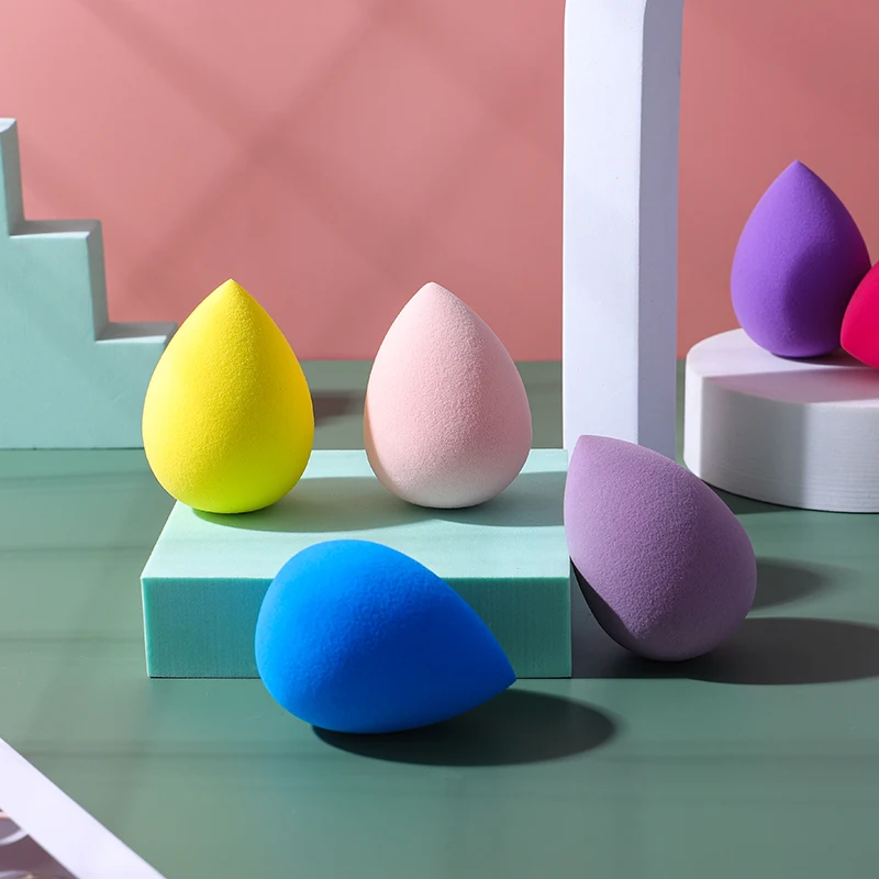 Оптовая продажа мягкий блендер в форме капли спонж для пудры без латекса косметический