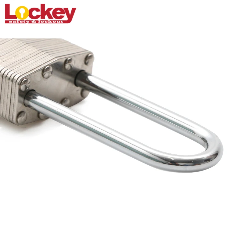 Heavy Duty 63mm Long Shackle Weatherproof Laminated Safety Padlock