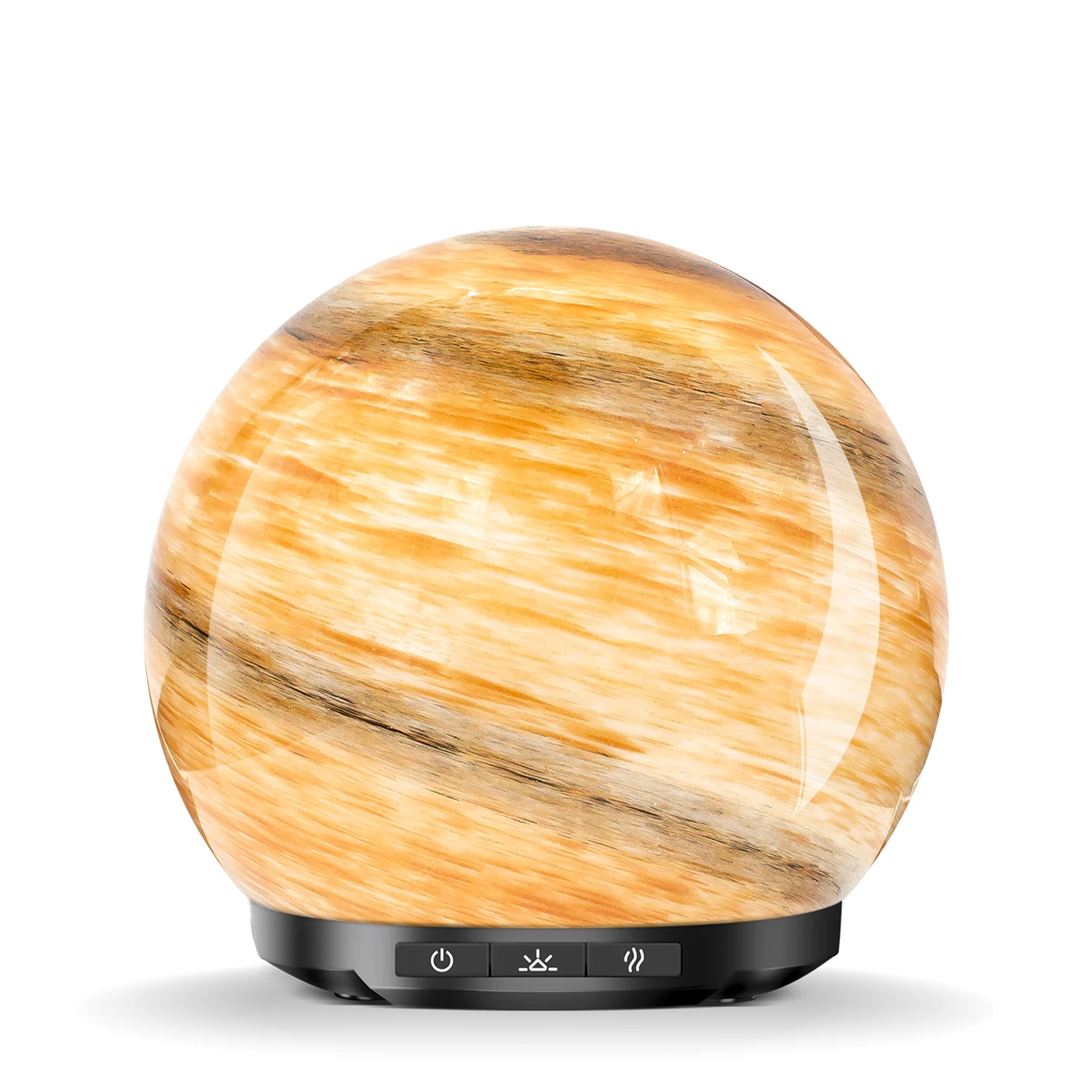 Wholesale New Products Unique Art Round Glass Ultrasonic Aroma Air Diffuser Humidifier Aromatherapy