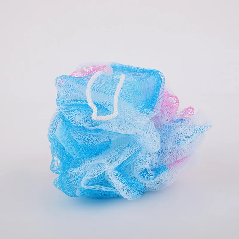 Оптовая продажа изготовленные на заказ Разноцветные ворсинки очень большой сетчатый пуф Luffa Loufa мягкая губка для