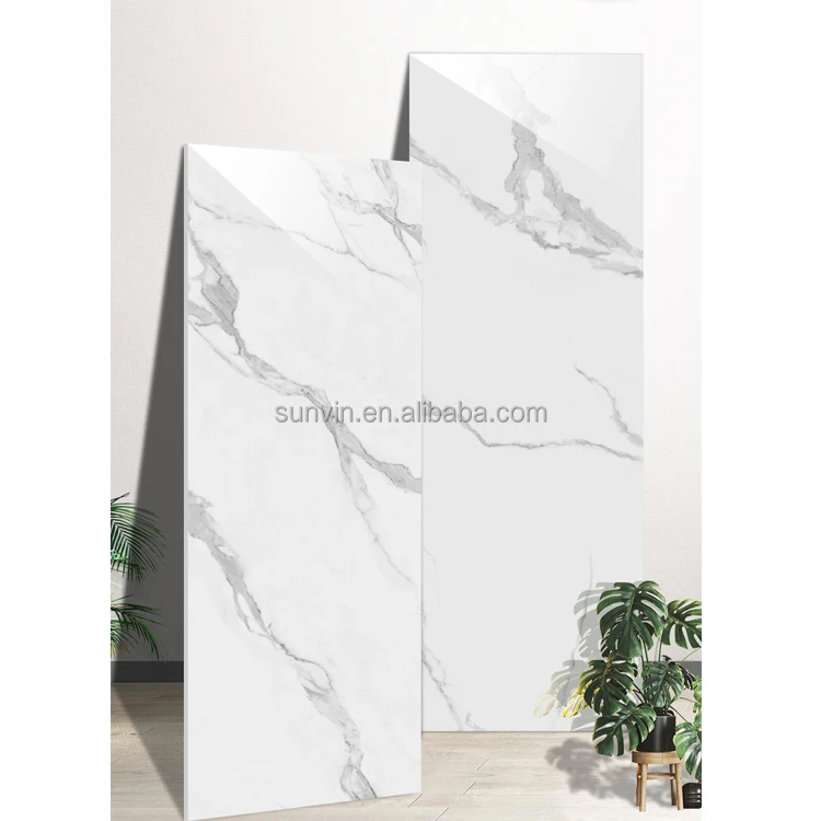 Спеченный камень раковина для ванной комнаты Calacatta Белый 1200x2400x9 мм большой размер фарфоровая плитка спеченный