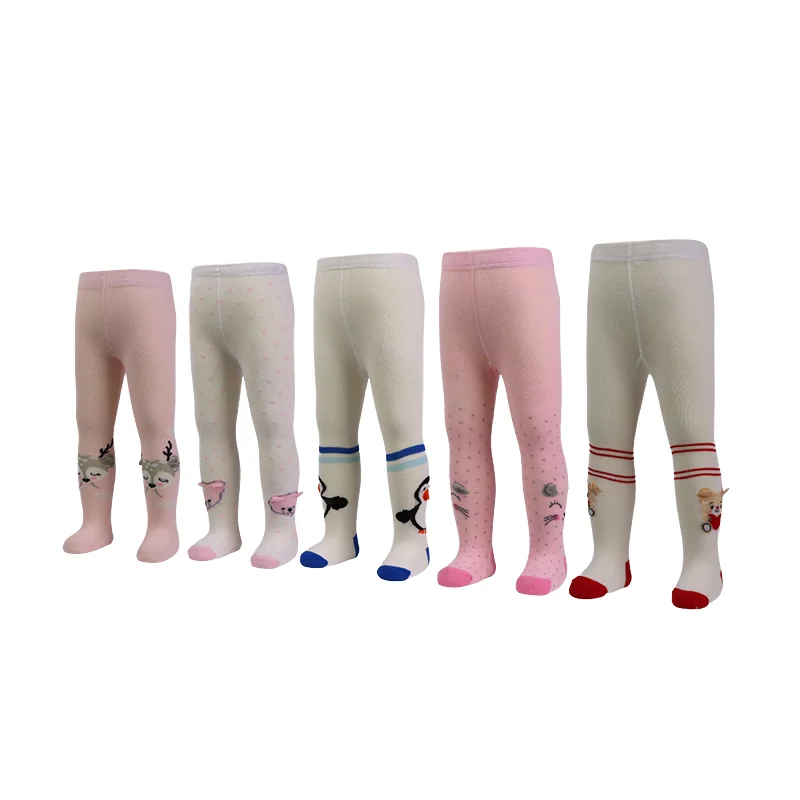 3D Embroidered Animal Children Cute  High Waist Custom Tights for kids children custom cotton stocking baby knit tights