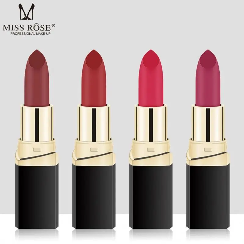 Miss Rose long lasting Moisturizing Black Tube  Matte Lipstick