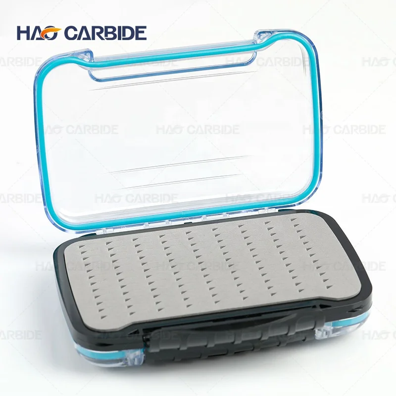 Waterproof double side fishing tackle box fly fishing flies Storage box