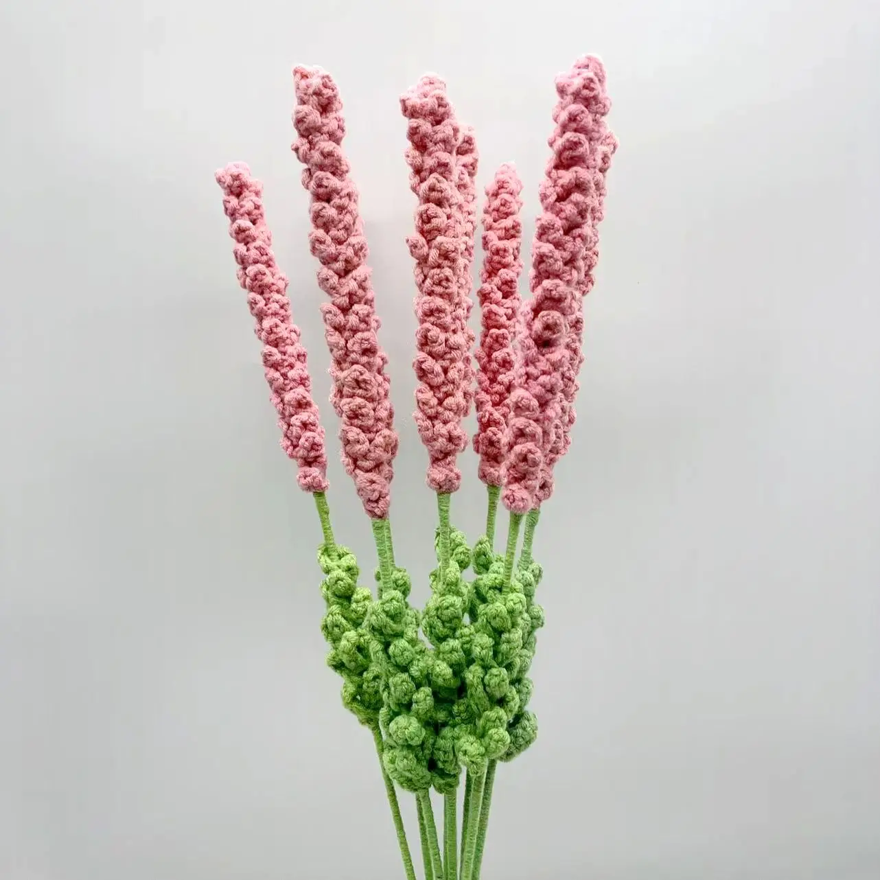 Home Decor Ornament Bouquet Gift Handmade Knitted Crochet Flowers For Wedding Anniversary Day Gifts