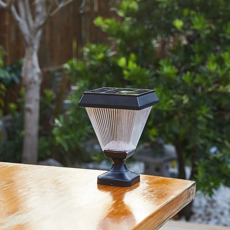 Yunduo all kind of solar pillars light outdoor garden park pathway pillar gate light