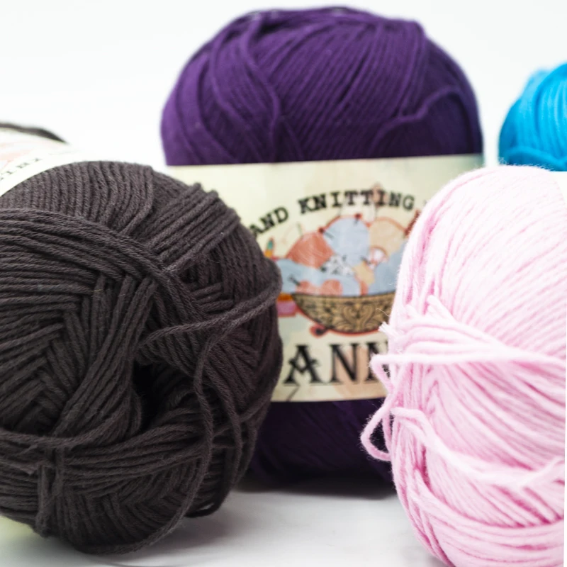 
BANNER CROCHET YARN COTTON FOR HAND KNITTING DIY 