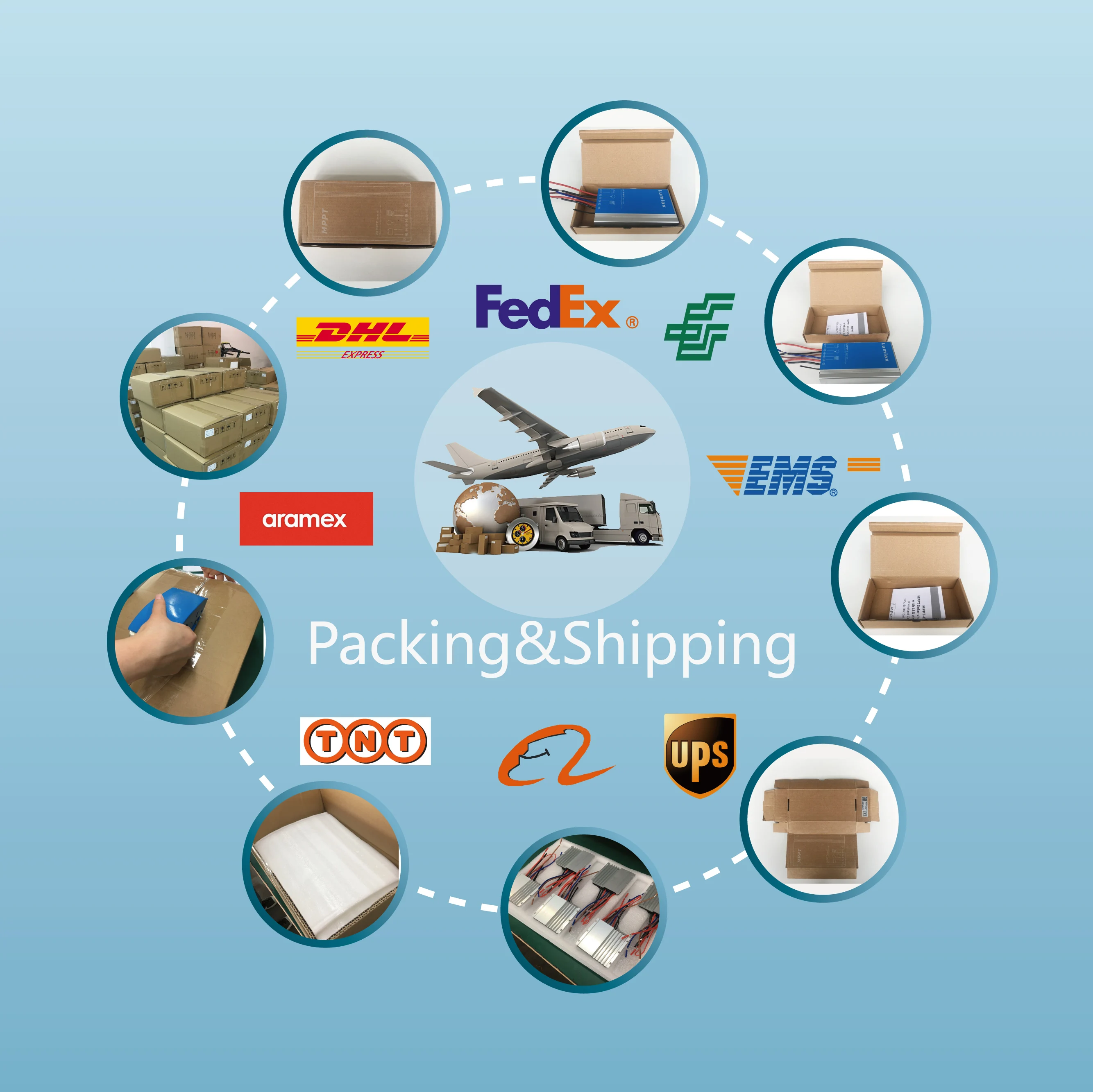 Lumiax 8A 10A 15A 20A  12V MPPT solar charge controller IP67 infrared sensor 24V