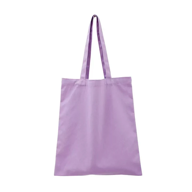 Wholesale bulk custom eco canvas purple sublimation shopping tote bag canvas tote bag crossbody canvas sling backpack with logo