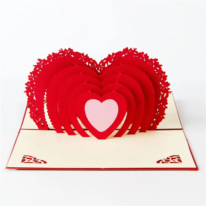 
3D Postcard Laser Cut Wedding Invitations Card Mariage Pop Out Card 