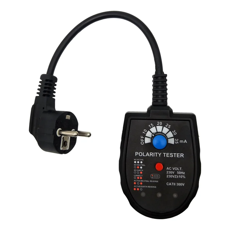 S2001 Low price Socket Tester with Cable Receptacle Tester Outlet Checker RCD/GFCI Test