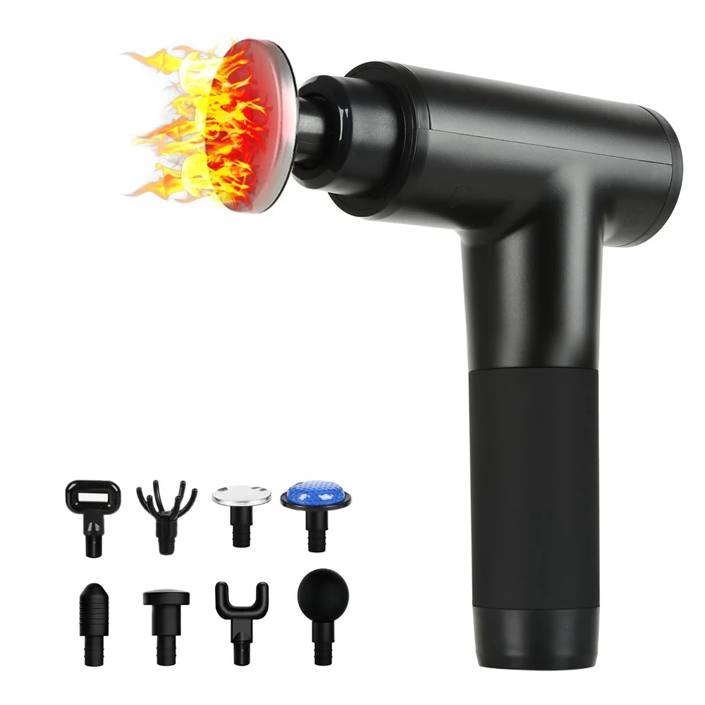 
20 Speed Heating Muscle Massage Gun with 8 Heads & Carry Case 
