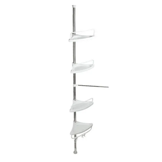 stainless steel 4 tiers shower caddy organiser corner storage corner shelves