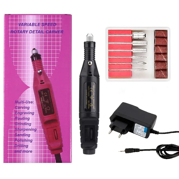 Hot Selling 1 Set Professional Electric Nail Drill Machine Manicure Machine Pedicure Drill Set Ceramic Nail File Nail Art Tools
