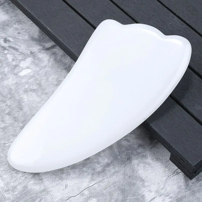 Natural White Quartz Gemstone Beauty Guasha