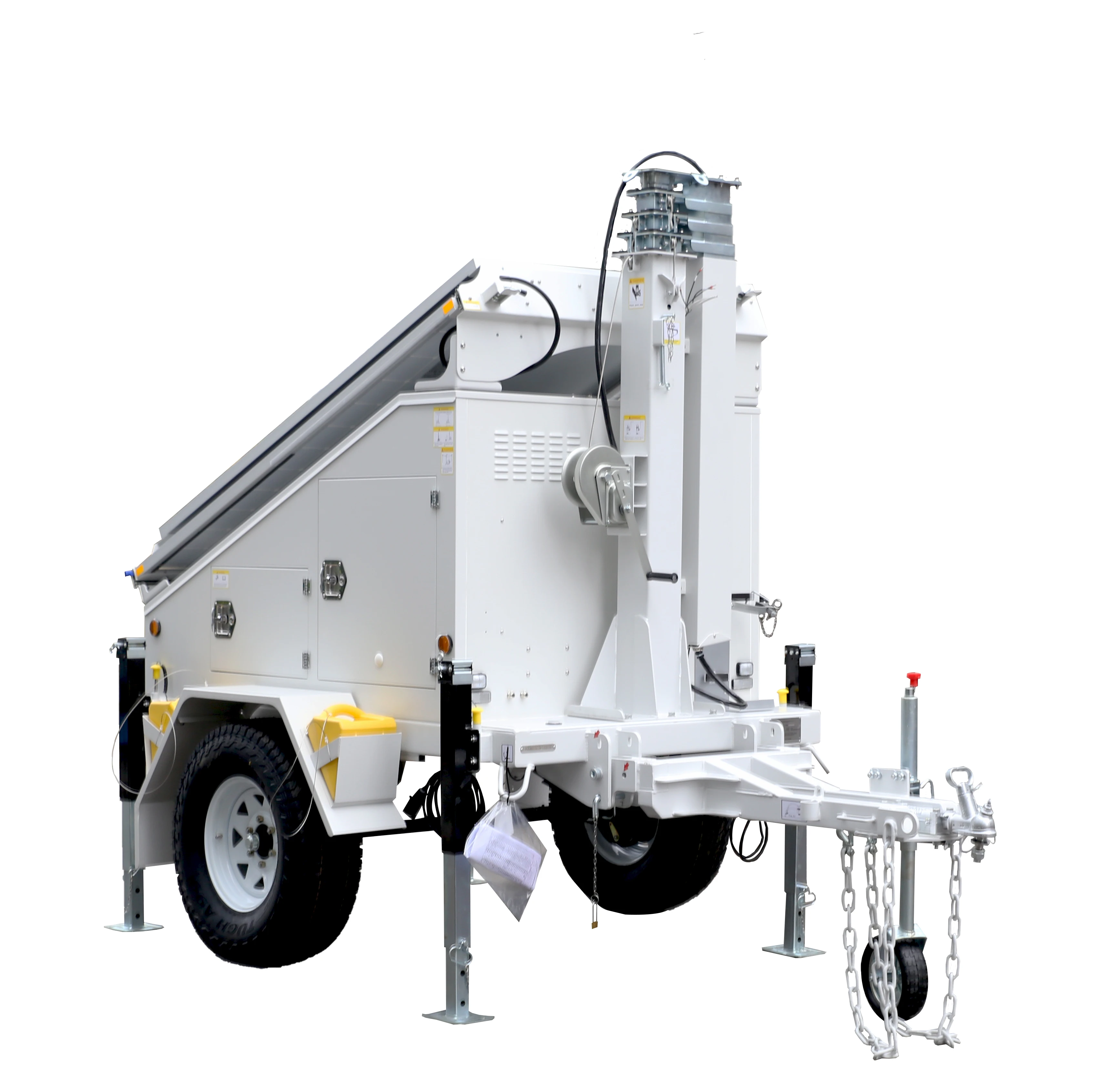 PTZ Wireless Outdoor Floodlight Camera Solar CCTV 4G Wifi Network Security Surveillance System Camera Trailer