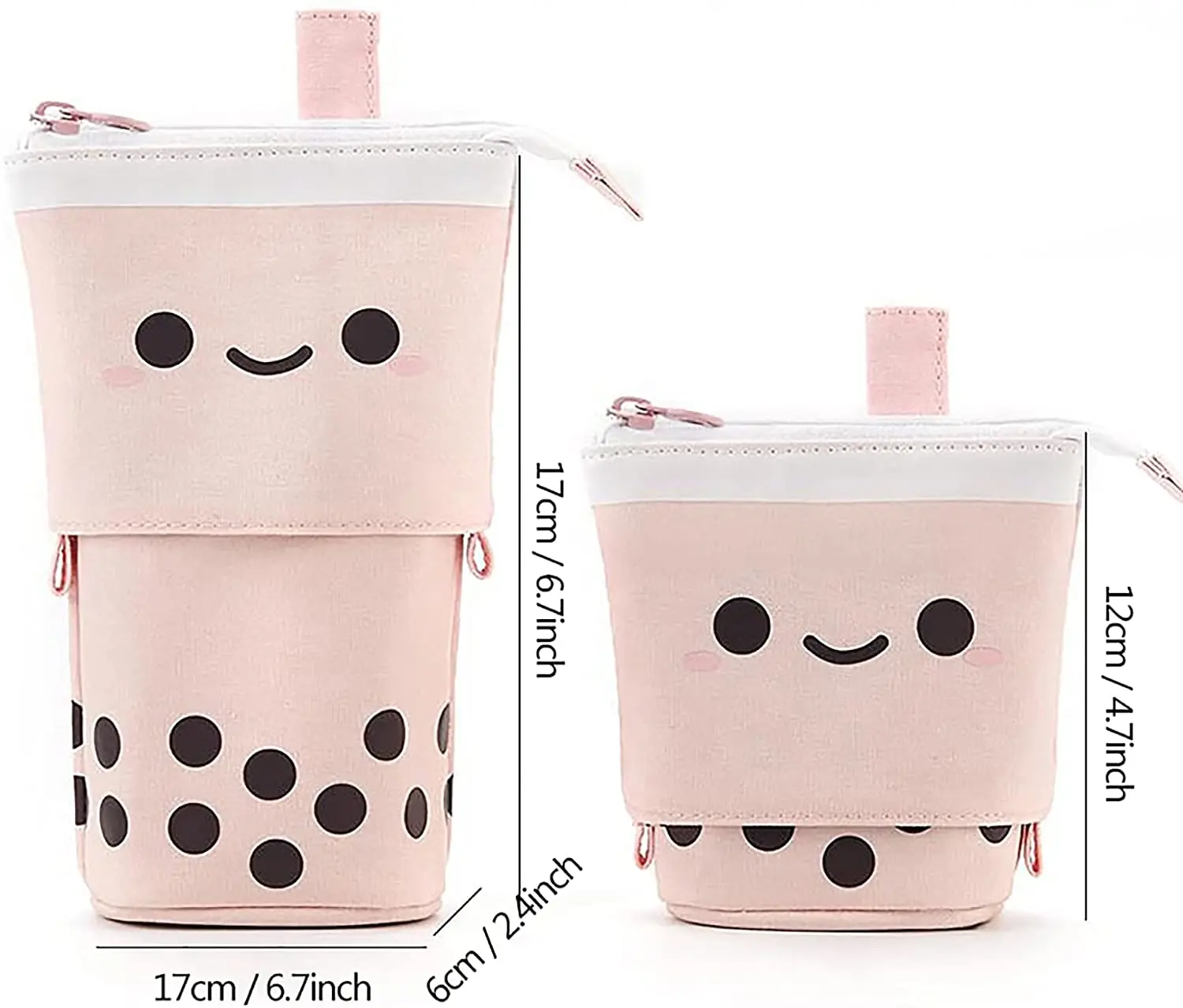 Hot Selling Solid Canvas Pencil Pen Bag Large Capacity Creative Fabric Pencil Case For School