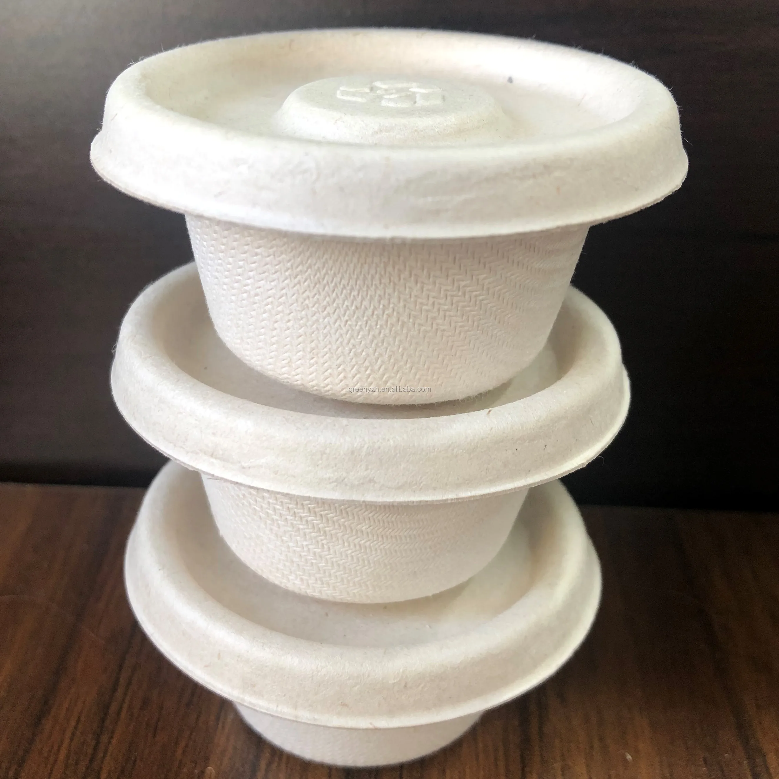 Coffee Cup and Saucer Set  With Lids Eco Biodegradable Juego de taza y platillo de cafe con tapas