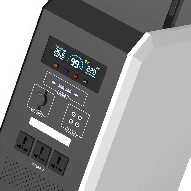 Wholesale Outdoor Portable Power Station 2000w Solar Generator Rechargeable Energy Battery Charging Bank For Camping