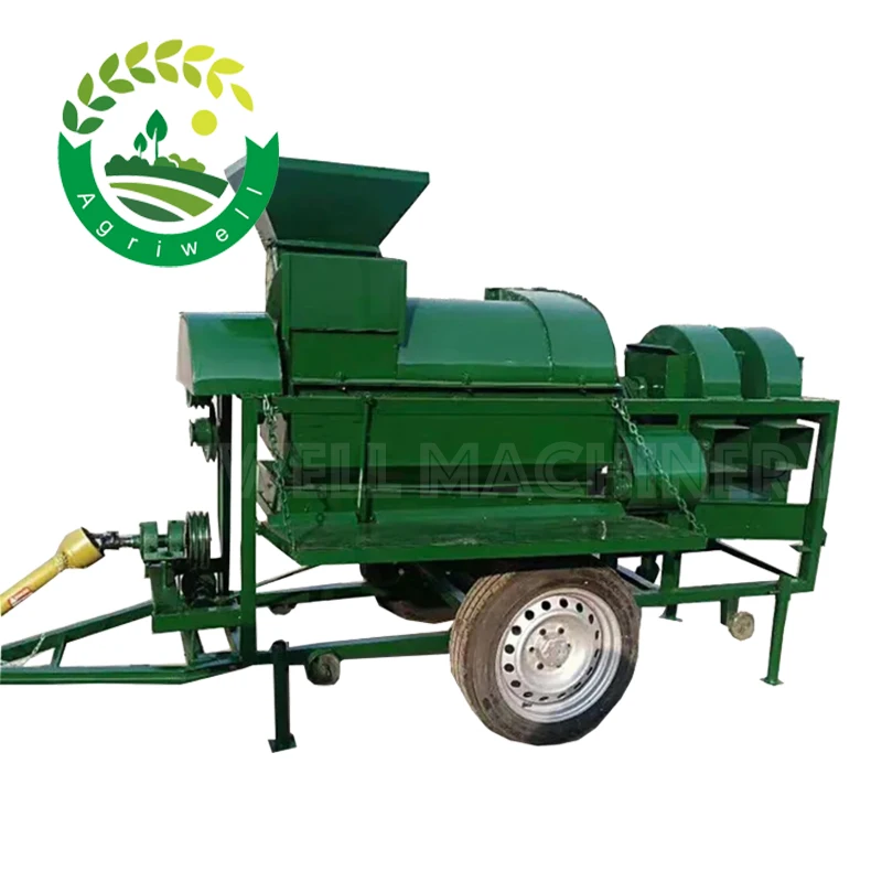 Maize Thresher Mini Corn Harvesting Machines Peeling Harvesters Corn Sheller