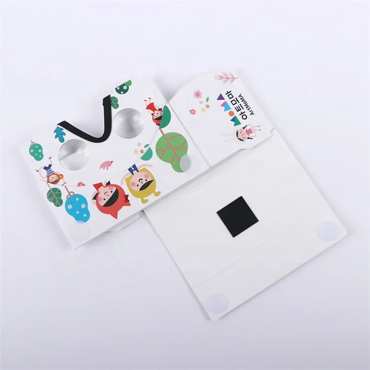 Flat Design Vr Cardboard Google 3d Glasses Headset Folding Pop Up Google Cardboard Vr 3d Glasses