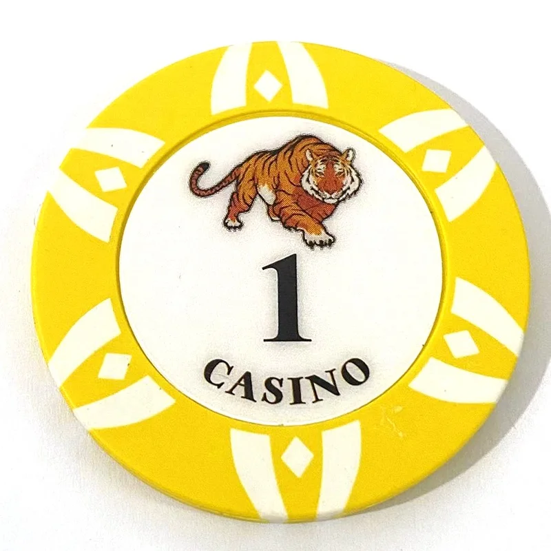 Factory custom wholesale sublimation blank clay casinos coin pokers acrylic ept ceramic poker chips set