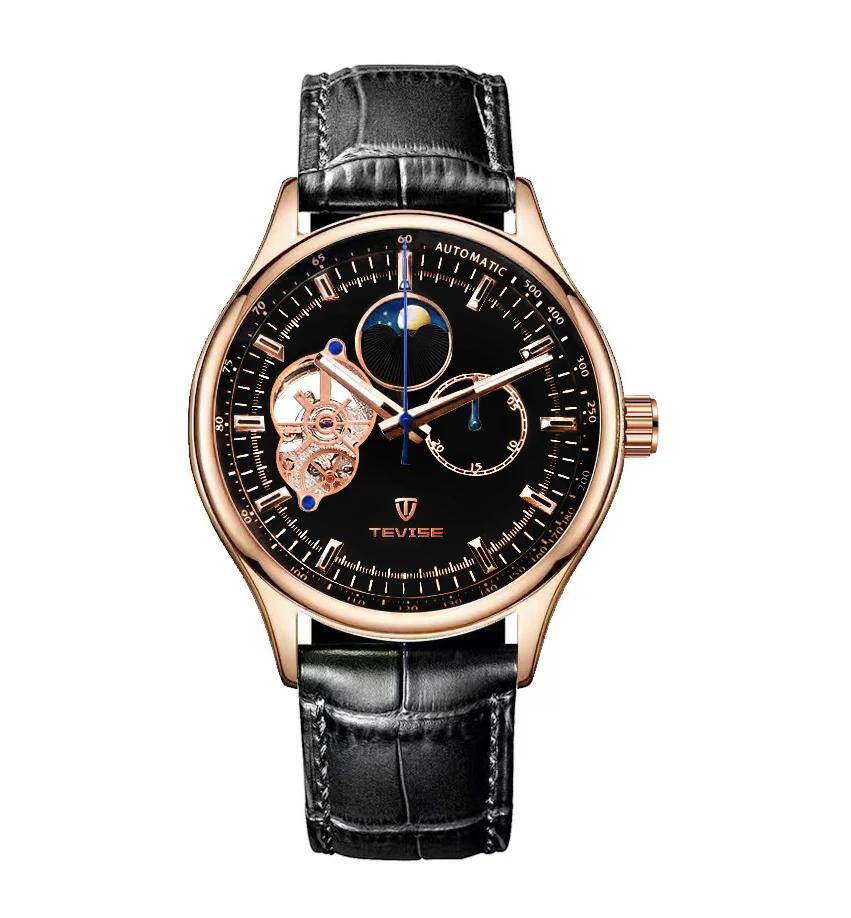 Accept OEM wholesale watches automatic watch moon phase mechanical watch for men