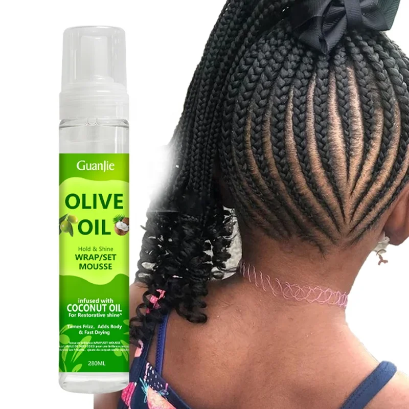 styling curly wig mousse Braid Mousse Organic Shine Moisturizing Hair Foam Mousse Extra Hold Styling Locks Braid Foam