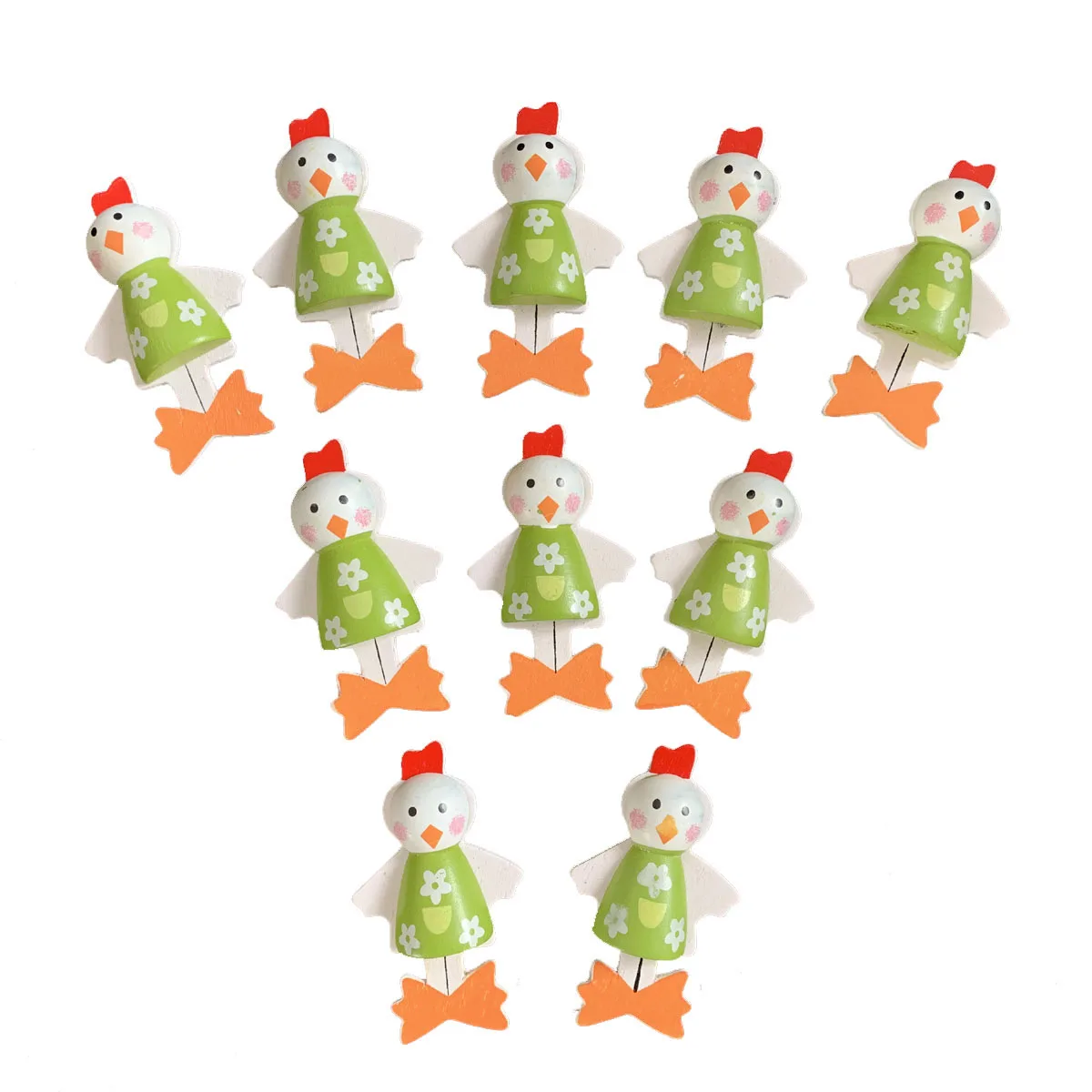 Easter wooden Rabbit fridge magnet hand crafts DIY material