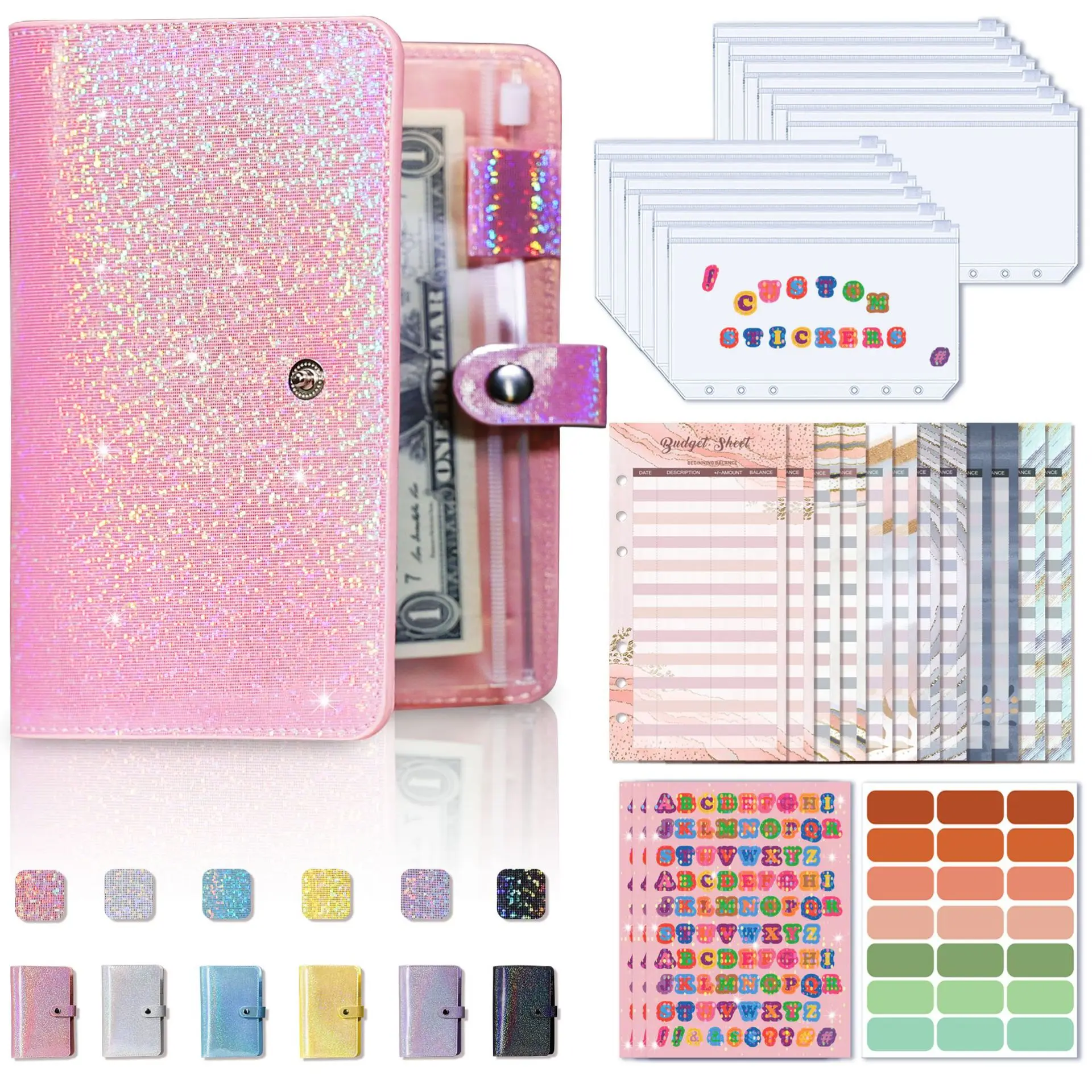 Full Star a6 loose-leaf bookkeeping notebook Creative cash budget financial planning ledger wholesale